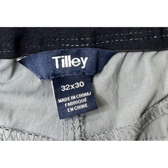 Tilley Pants Mens Trek Cargo 32x30 Gray Outdoor Performance Hiking Travel - Picture 3 of 10